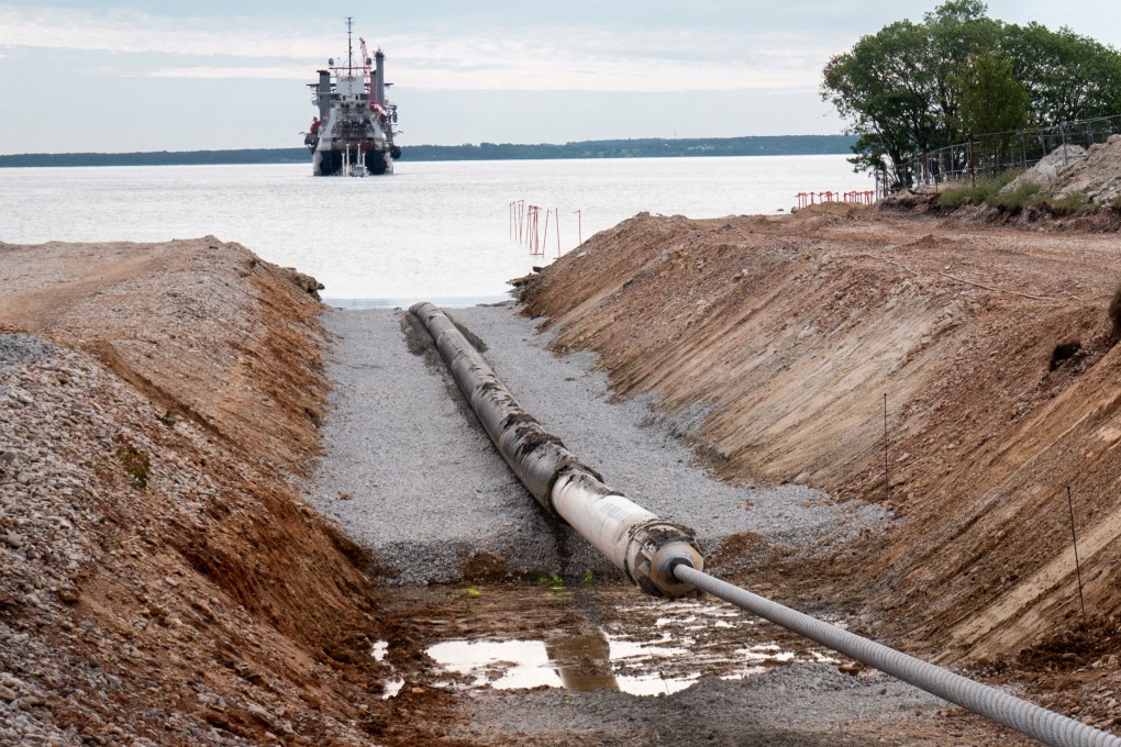 Finnish police said a probe of an anchor believed to have damaged  Balticconector pipeline likely belonged to a Chinese cargo ship. Photo: Elering/Handout via Reuters