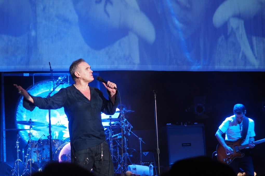British singer Morrissey, frontman of the now-defunct band the Smiths, performs in Hong Kong in 2016. The indie music veteran has cancelled three Asian dates on his 40 Years of Morrissey tour, in Singapore, Hong Kong and Bangkok. Photo: Lauren James