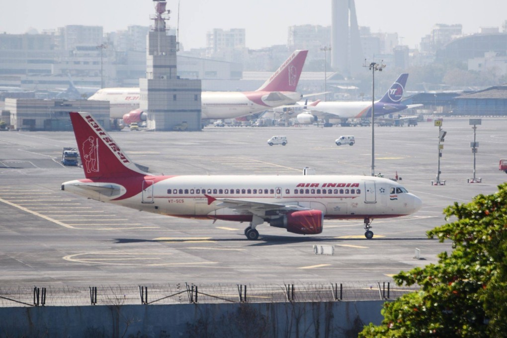 Air India planes parked at Mumbai airport. Photo: Bloomberg