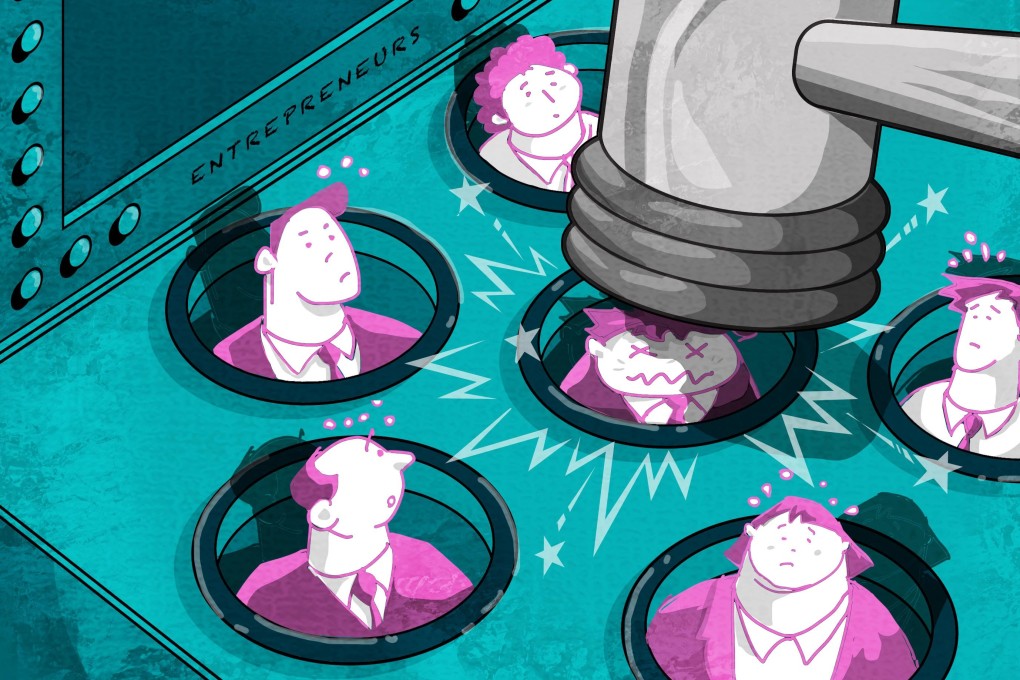 China’s entrepreneurs and start-up mavens, previously given ample government support, are finding their fortunes waning. Illustration: Henry Wong