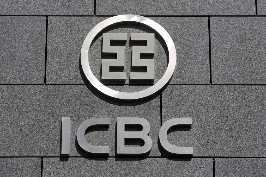 The logo of Industrial and Commercial Bank of China (ICBC)  at its headquarters in Beijing. Photo: Reuters