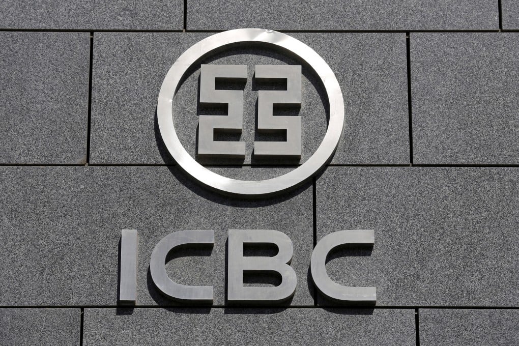 The logo of Industrial and Commercial Bank of China (ICBC) at its headquarters in Beijing. Photo: Reuters
