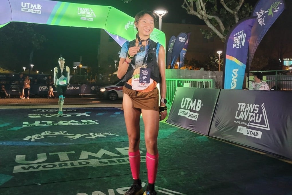 Cheung Man-yee is able to raise a smile at the finish line. Photo: Handout