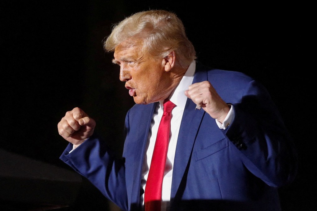Donald Trump at a campaign rally in Hialeah, Florida. Photo: Reuters