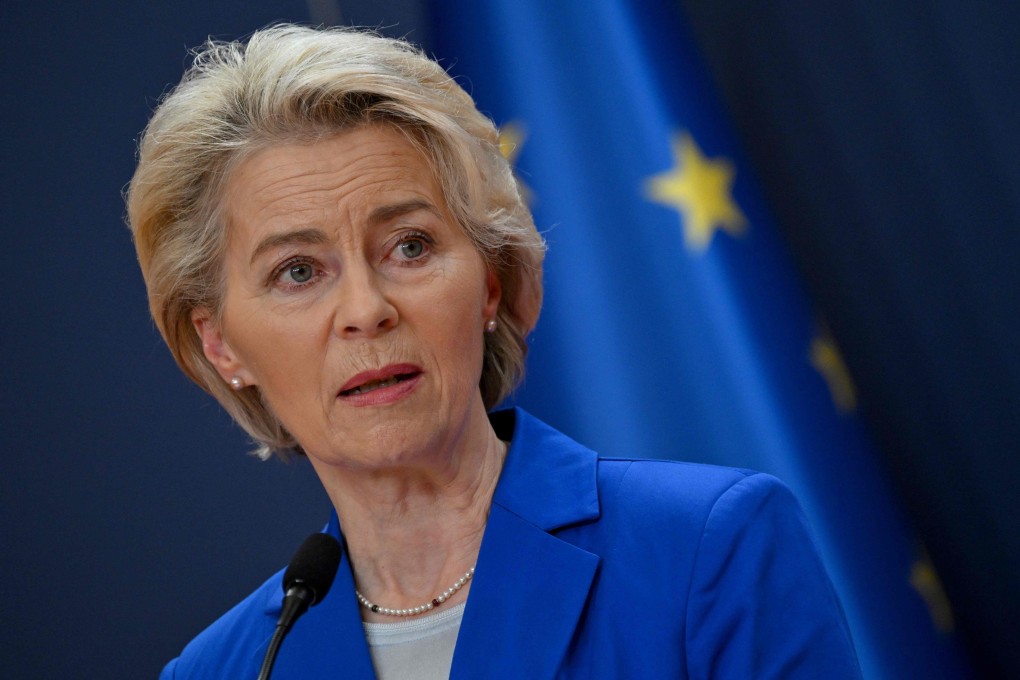 European Commission President Ursula Von der Leyen speaks during a joint press conference on October 31, 2023. Photo: AFP