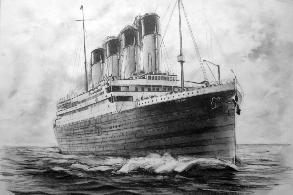Pencil sketch of Titanic. Photo: Shutterstock
