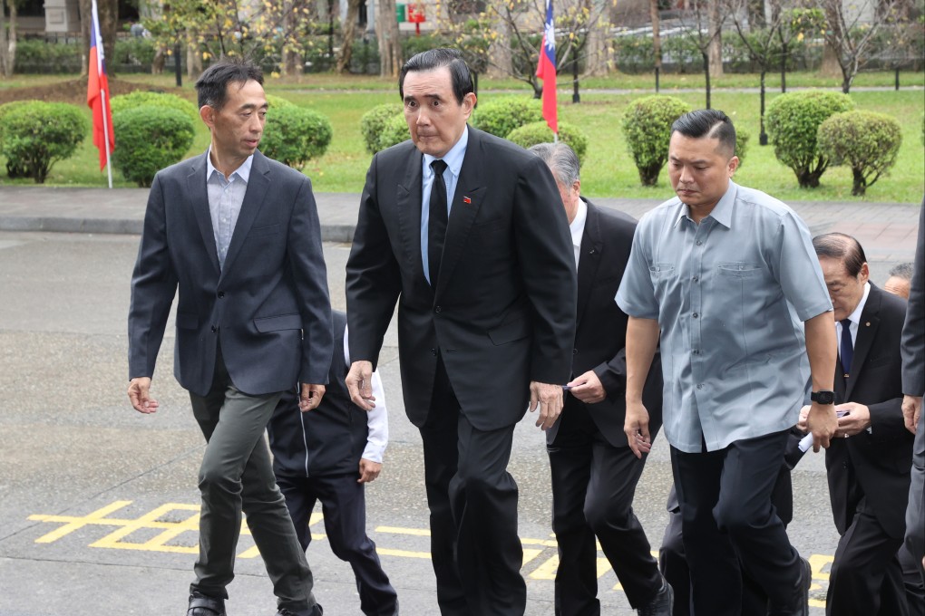 Former Taiwanese president Ma Ying-jeou, centre, urged the KMT to agree to the smaller party’s proposal. Photo: CNA