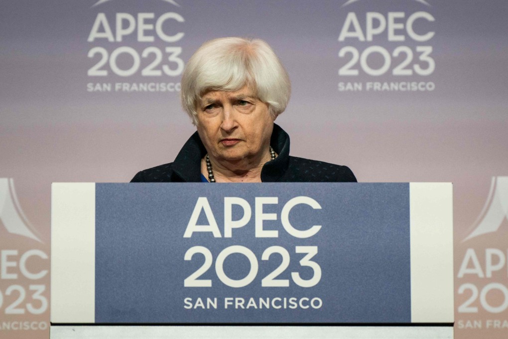 US Treasury Secretary Janet Yellen says Apec members discussed the slowing Chinese economy. Photo: Getty Images via AFP
