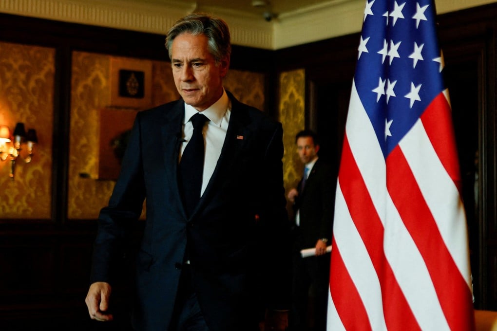 US Secretary of State Antony Blinken in New Delhi, India on Friday. Photo: Reuters