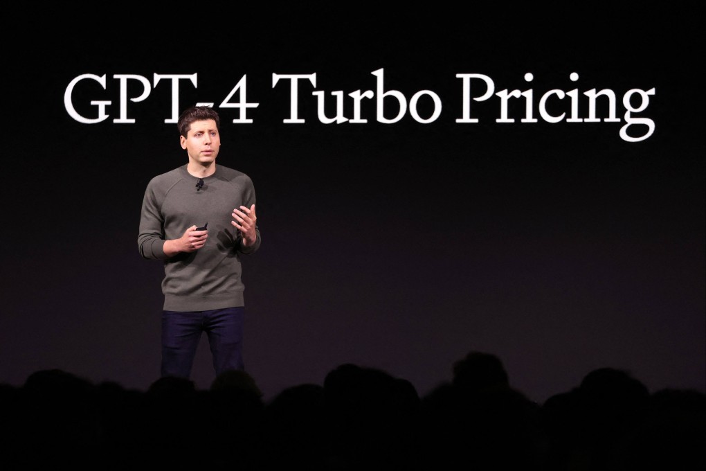 OpenAI CEO Sam Altman speaking during the OpenAI DevDay event on November 6 in San Francisco, California. Photo: Getty Images via AFP