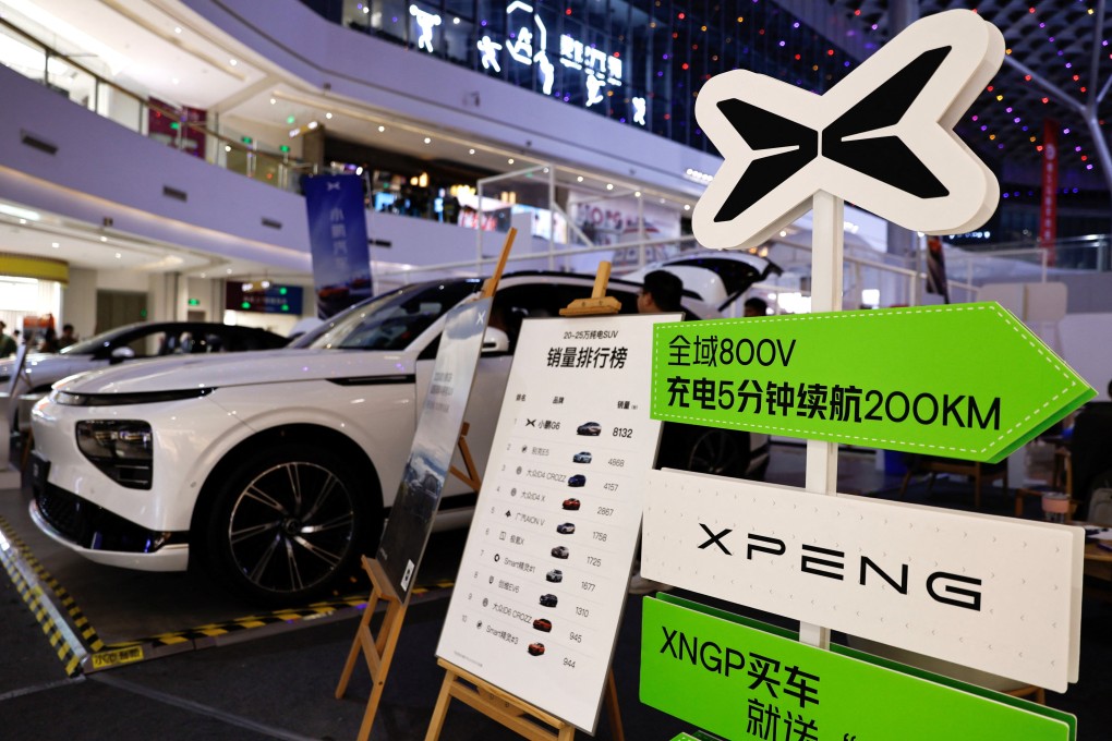 Xpeng’s revenue grew 68.5 per cent on a quarterly basis to 8.53 billion yuan, in line with analysts’ estimates. Photo: Reuters