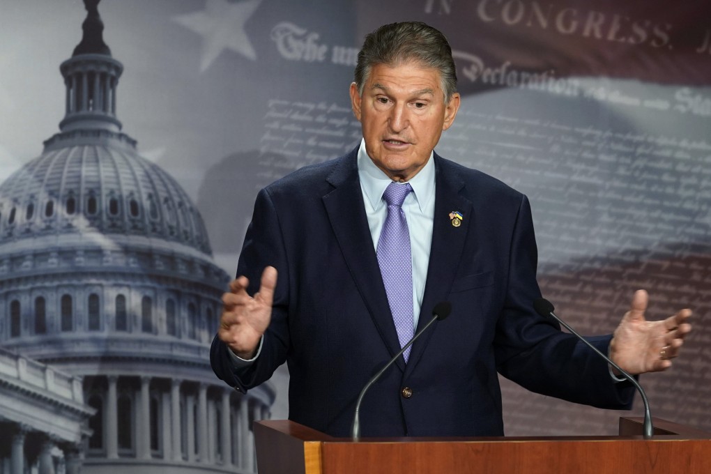 US Senator Joe Manchin speaks during a news conference at the Capitol in September 2022. Photo: AP