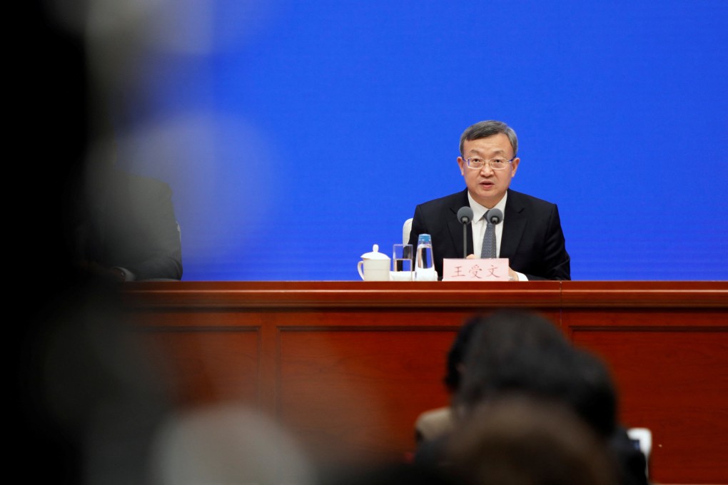 Chinese Vice Minister of Commerce Wang Shouwen speaks at a news conference in Beijing on March 2, 2023. Photo: Reuters