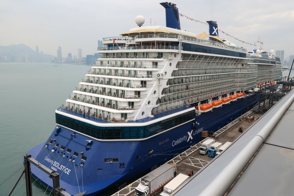 Celebrity Solstice docks at Kai Tak Cruise Terminal. Some sailings are almost fully booked, according to the operator. Photo: Yik Yeung-man