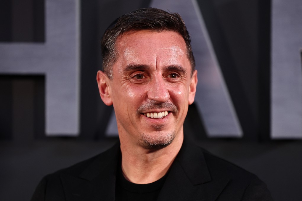 Gary Neville poses on the red carpet upon arrival to attend the Premiere of ‘Beckham’ in London on October 3, 2023. Photo: AFP