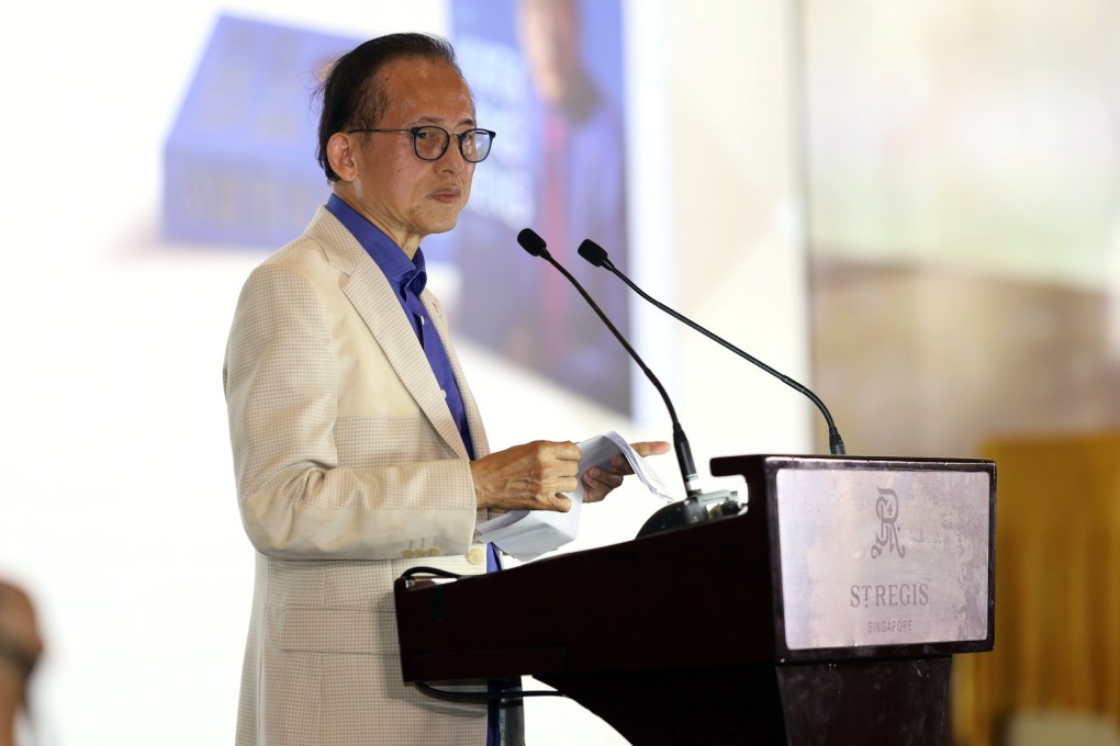 Singapore tycoon Kwek Leng Beng at the launch of his biography on November 10. Photo: Handout