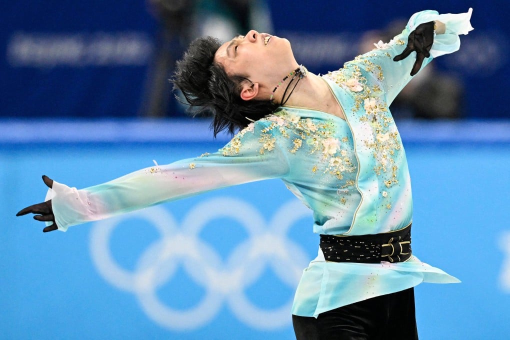 Japan’s Yuzuru Hanyu competing in the men’s single skating free skating of the figure skating event during the Beijing 2022 Winter Olympic Games at the Capital Indoor Stadium in Beijing. Photo: AFP