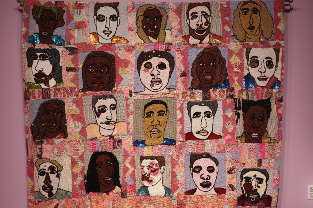 “We Will Not Be Erased”, a 2019 work by Thai artist Jakkai Siributr, on loan from the Sunpride Foundation, that depicts gay activist victims of homophobic violence. It is part of Jakkai’s retrospective on show at Chat in Tsuen Wan, Hong Kong. Photo: courtesy Chat