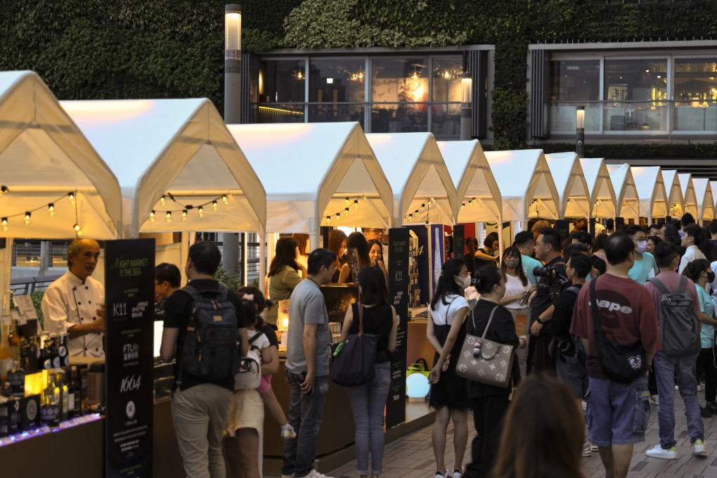 People visit the Night Market by the Sea at K11 Musea in Tsim Sha Tsui on September 22, as part of the government’s “Night Vibes Hong Kong” promotion to boost consumption. More than a status quo-orientated approach is needed to rejuvenate the economy. Photo: Yik Yeung-man