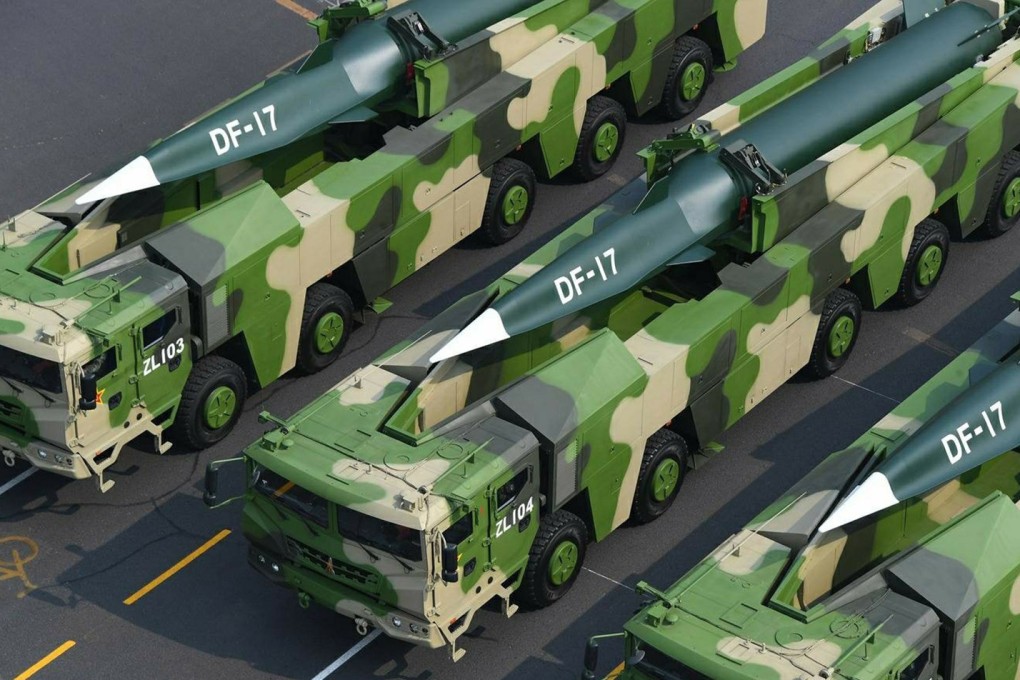 The DF-17 can be mounted on a hypersonic glide vehicle. Photo: Weibo