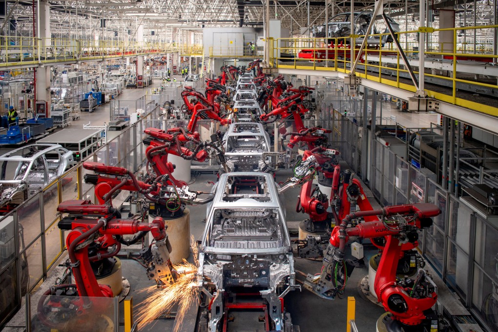 At a new supply-chain expo next week, China will show off its “fully self-sustained” automobile manufacturing chain. Photo: Reuters