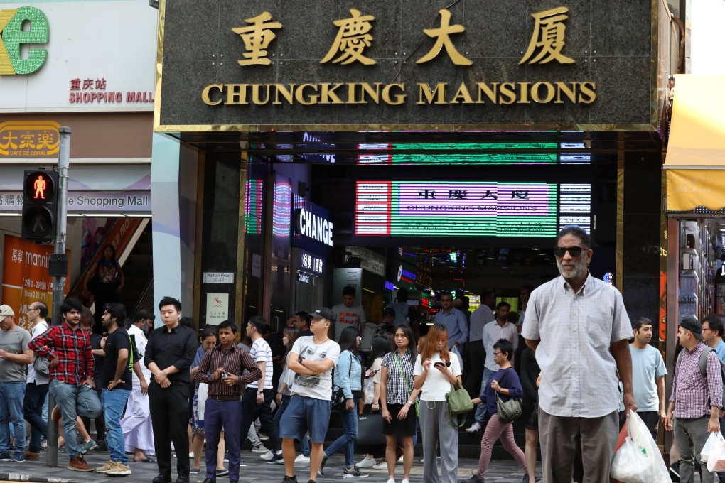 Chungking Mansions in Tsim Sha Tsui on October 25, 2019. We need to see members of Hong Kong’s ethnic minority community as tomorrow’s leaders, who need more equitable access to education and decent career options. Photo: Nora Tam