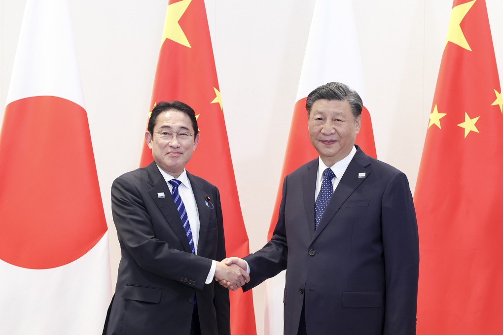 Chinese President Xi Jinping meets with Japanese Prime Minister Fumio Kishida in San Francisco on November 16. Photo: Xinhua/Wang Ye