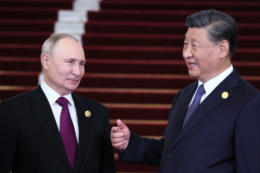 Russian  President Vladimir Putin and Chinese President Xi Jinping at the Third Belt and Road Forum on October 17 in Beijing. Photo: AFP/Getty Images/TNS