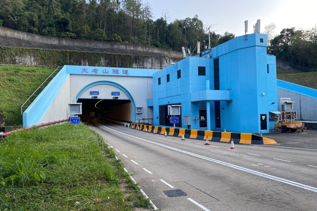 One of the entrances to Tate’s Cairn Tunnel. More than 810,000 vehicle tags have been issued for using the HKeToll system. Photo: Transport Department