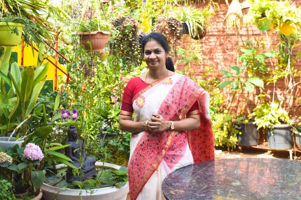 The Mad Gardener, Madhavi Guttikonda is pictured within a garden in India. Photo: Handout