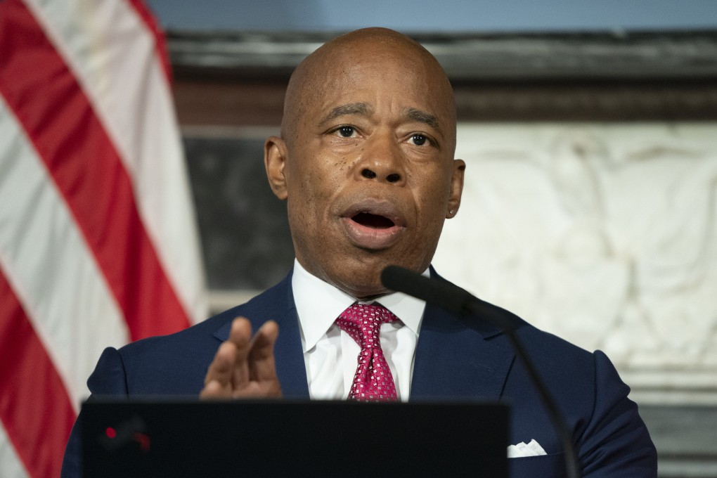 New York Mayor Eric Adams speaks to the media at City Hall in Manhattan on November 14. Photo: TNS