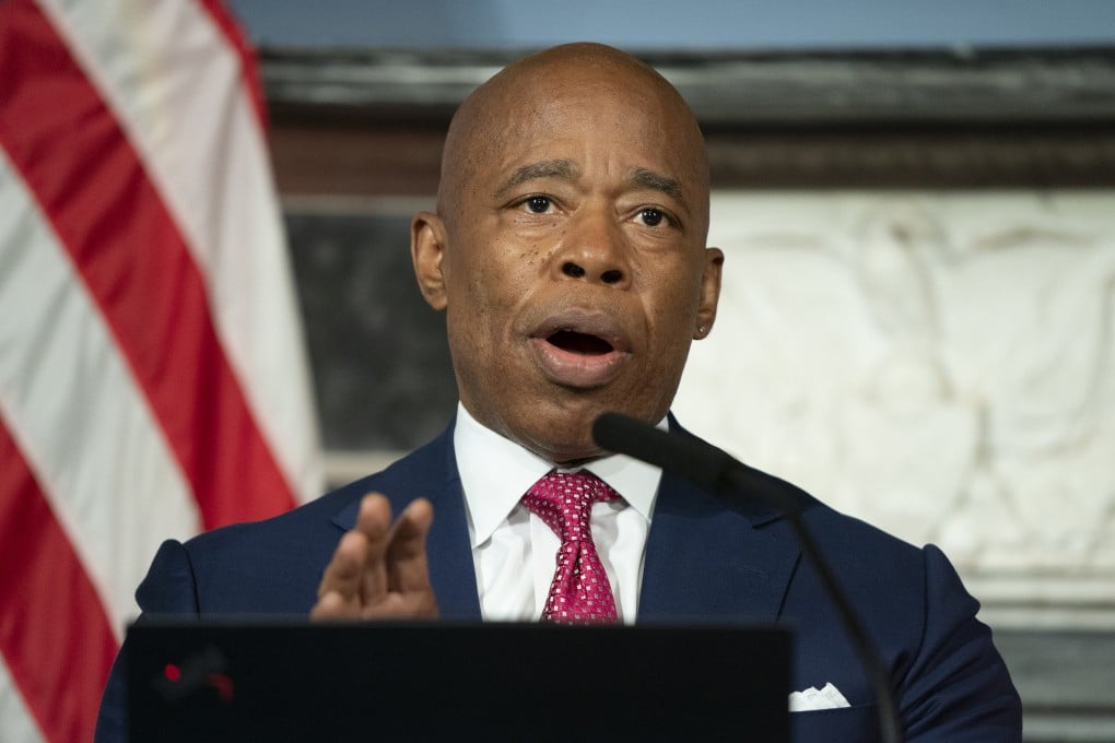New York Mayor Eric Adams speaks to the media at City Hall in Manhattan on November 14. Photo: TNS