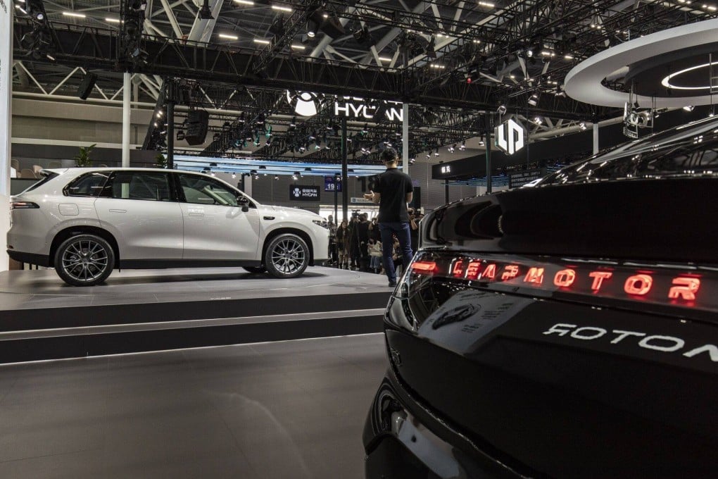A Leapmotor C10 electric SUV on display at the Guangzhou Auto Show in Guangzhou, China, on Friday, Nov. 17, 2023. China is the world’s largest electric vehicle market. Photo: Bloomberg