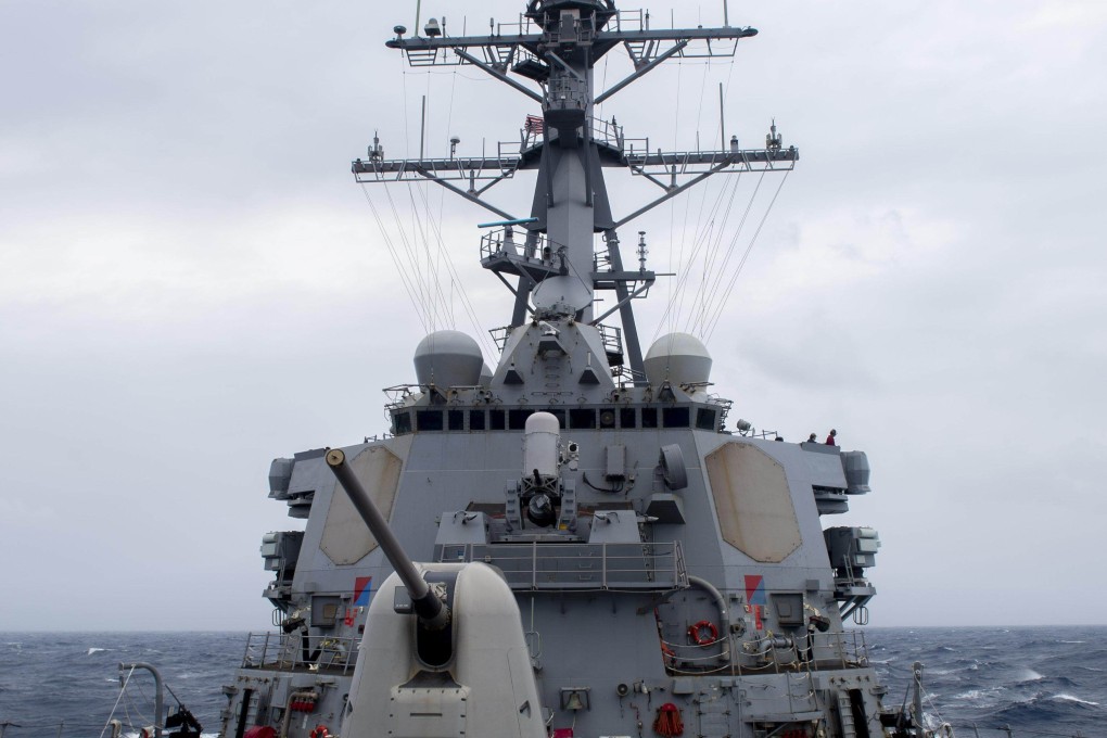 China says it mobilised naval and air forces to monitor the American guided-missile destroyer USS Grace Hopper near the Xisha Islands, also known as the Paracels. Photo: Handout