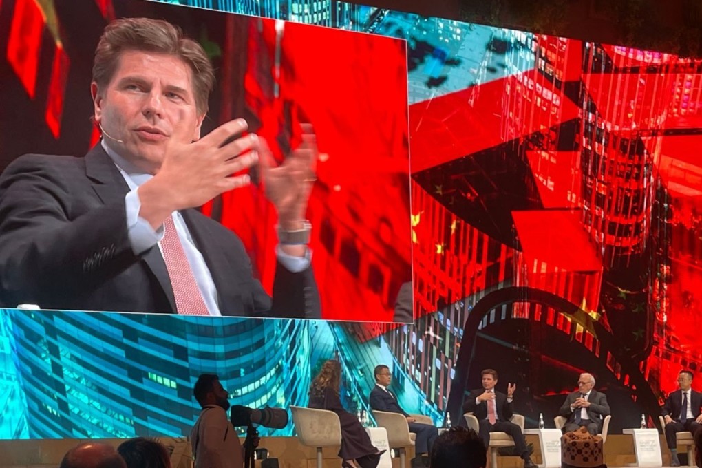 Nicolas Aguzin, chief executive of the Hong Kong Exchanges and Clearing Limited (HKEX), spoke at the FII Summit in Riyadh on 27 October, 2022. Photo: Handout.