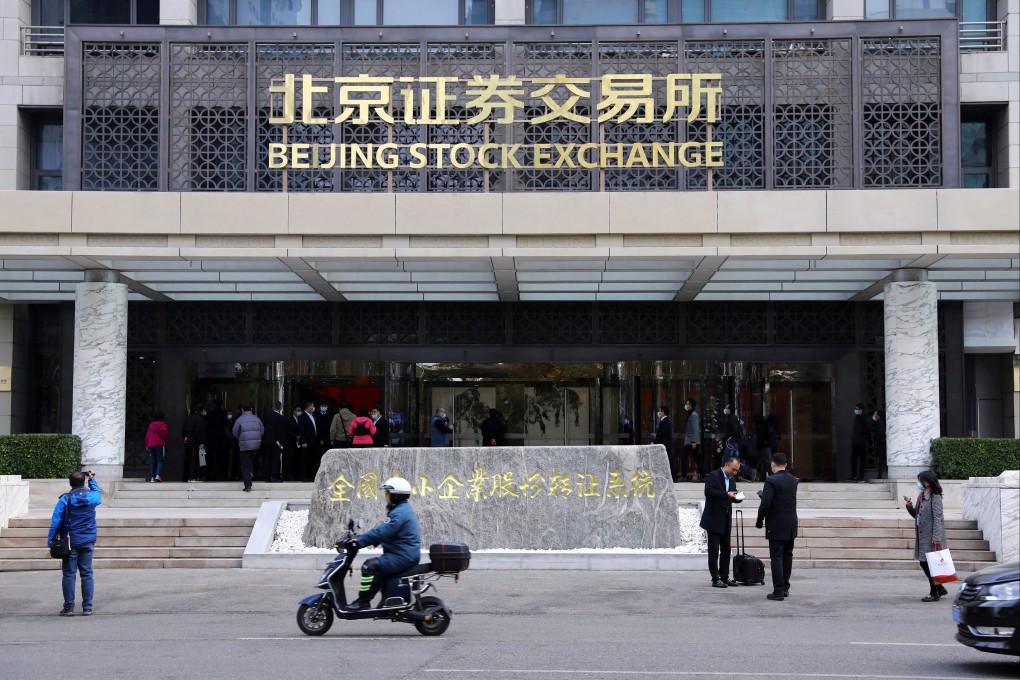 The Beijing Stock Exchange is the newest and smallest bourse in China. It was set up in September 2021. Photo: Reuters