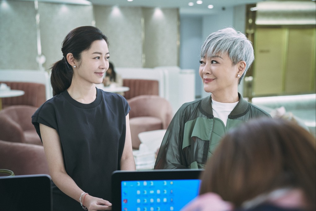 Michelle Wai (left) and Elaine Jin in a still from “Ready or Rot” (category IIB; Cantonese), a Hong Kong romantic drama directed by Anselm Chan and co-starring Carlos Chan.