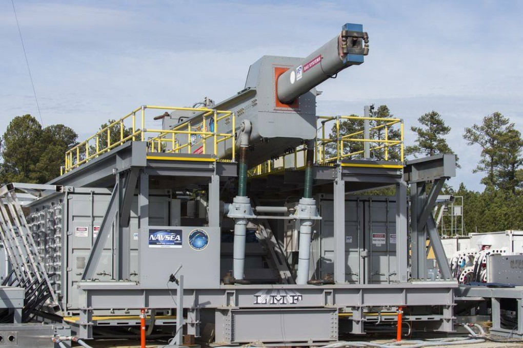Rail guns are seen as part of game-changing technologies that could tip the scales in future wars. Photo: US Navy
