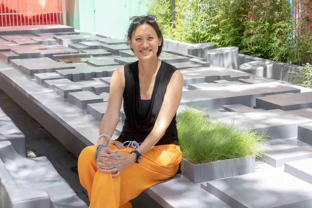 Marisa Yiu, Design Trust co-founder, at Hamilton Street Rest Garden, in Yau Tsim Mong in Hong Kong. Design Trust Futures Studio has dotted micro-parks across Hong Kong with one goal in mind: creating communities. Photo: Design Trust