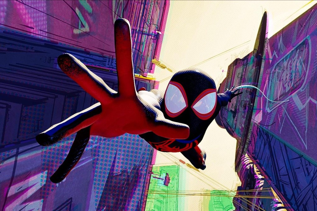 Spider-Man (voiced by Shameik Moore) in a still from “Spider-Man: Across the Spider-Verse” (2023). The sequel to box-office hit “Spider-Man: Into the Spider-Verse” had to do more than just be original to stand out. Photo: Sony Pictures