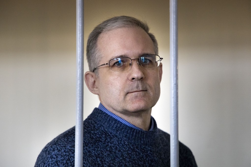 Paul Whelan, a former US Marine who was arrested for alleged spying in Moscow, standing in a defendant’s cage as he waits for a hearing in a courtroom in Moscow in August 2019. Photo: AP