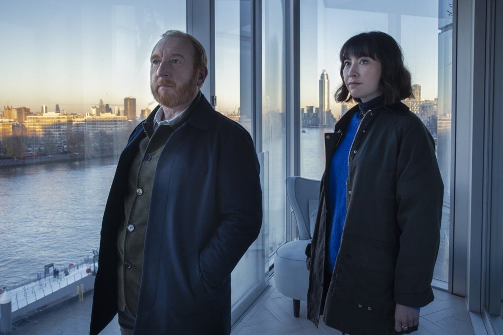 Adrian Scarborough as Detective Inspector Max Arnold and Vanessa Emme as Detective Sergeant Layla Walsh in a still from “The Chelsea Detective” season 2. Photo: BBC Studios