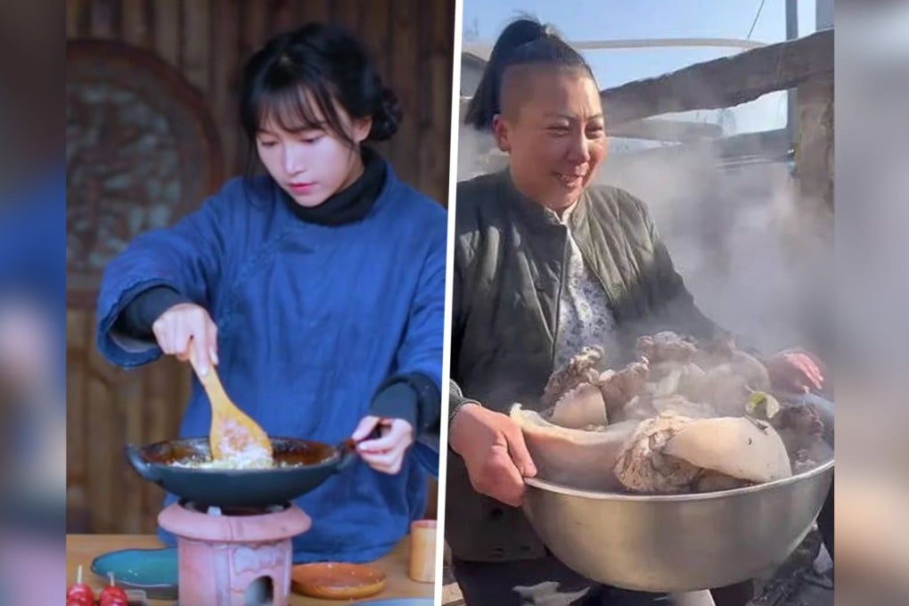 An unlikely middle-aged woman, whose rise to become one of China’s top online influencers has been built on her experiences in one of the mainland’s most harsh rural environments, is known by her vast army of fans as simply “Sister Yu”. Photo: SCMP composite/Weibo/The Paper