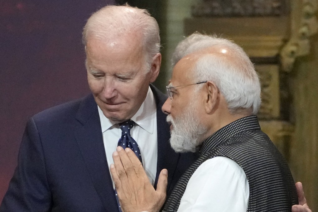 Because US President Joe Biden (left) and India’s Narendra Modi need an ally to counter a rising China, a recent alleged murder attempt by an Indian official on a US citizen, may be glossed over. Photo: Pool/AP