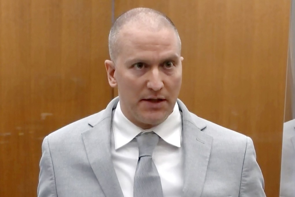 Former Minneapolis police officer Derek Chauvin addresses the court in Minneapolis in June 2021. Photo: Court TV via AP
