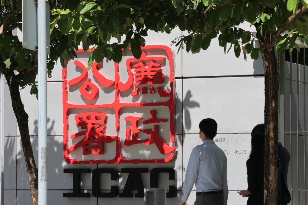 The Independent Commission Against Corruption says Yau Sing-ho has been charged with one count of using documents with intent to deceive his principal, a violation of the Prevention of Bribery Ordinance. Photo: Jelly Tse