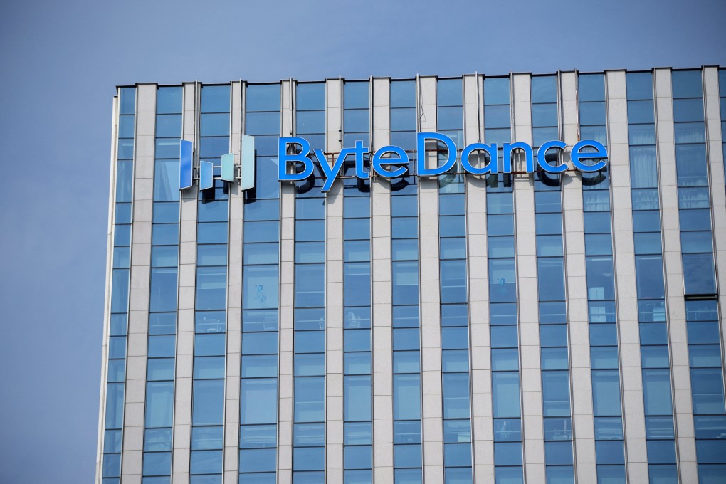 The ByteDance logo seen at one of the company’s office buildings in Shanghai on July 4, 2023. Photo: Reuters