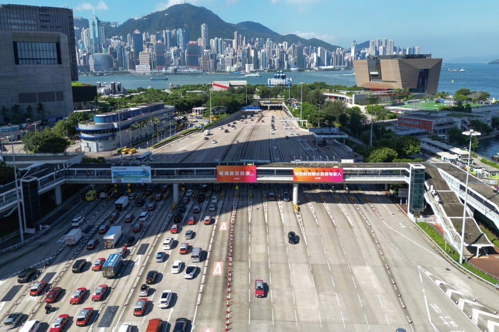A view of the Western Harbour Tunnel on August 2. From December 17, time-varying tolls will be collected at Hong Kong’s three cross-harbour tunnels. Photo: May Tse