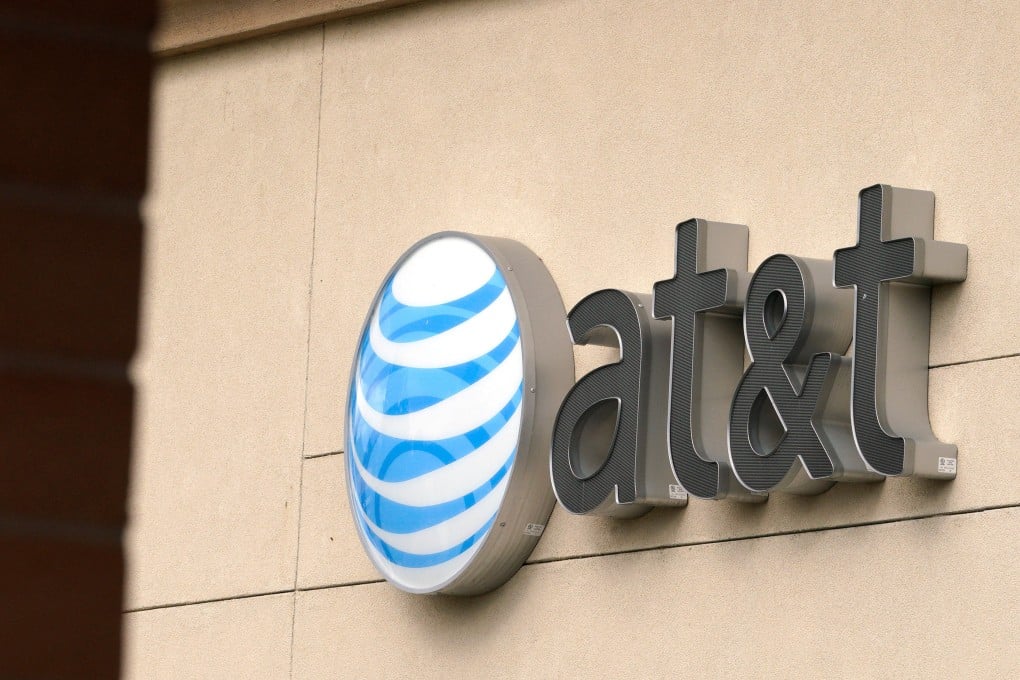 The AT&T logo is seen on a store in Golden, Colorado, in the western United States. Photo: Reuters