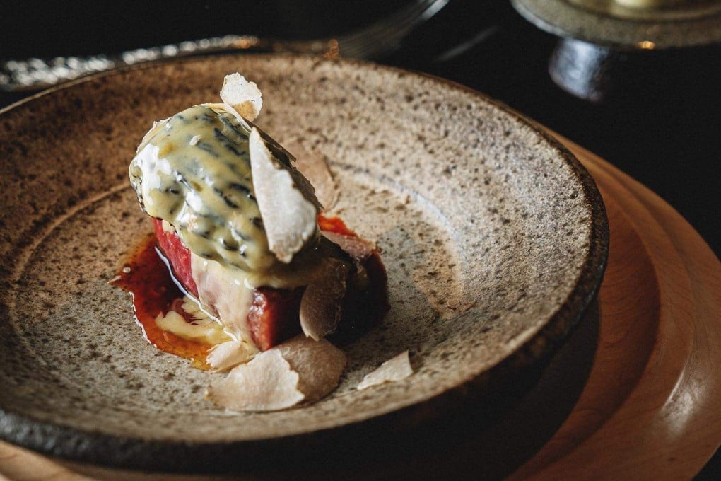 Nordic restaurant EHB’s M9 wagyu beef with white truffle and morel à la crème. EHB is one of several new high-end options for Shanghai diners in 2023. Photo: Instagram/@ehb_shanghaI